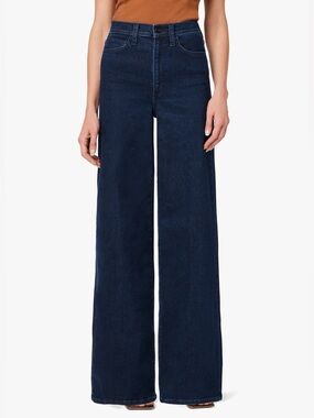 Joe's Jeans Wide-Leg High Rise Jeans — Deep Indigo